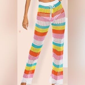 Judy Bridal Crochet Cover Up Pants